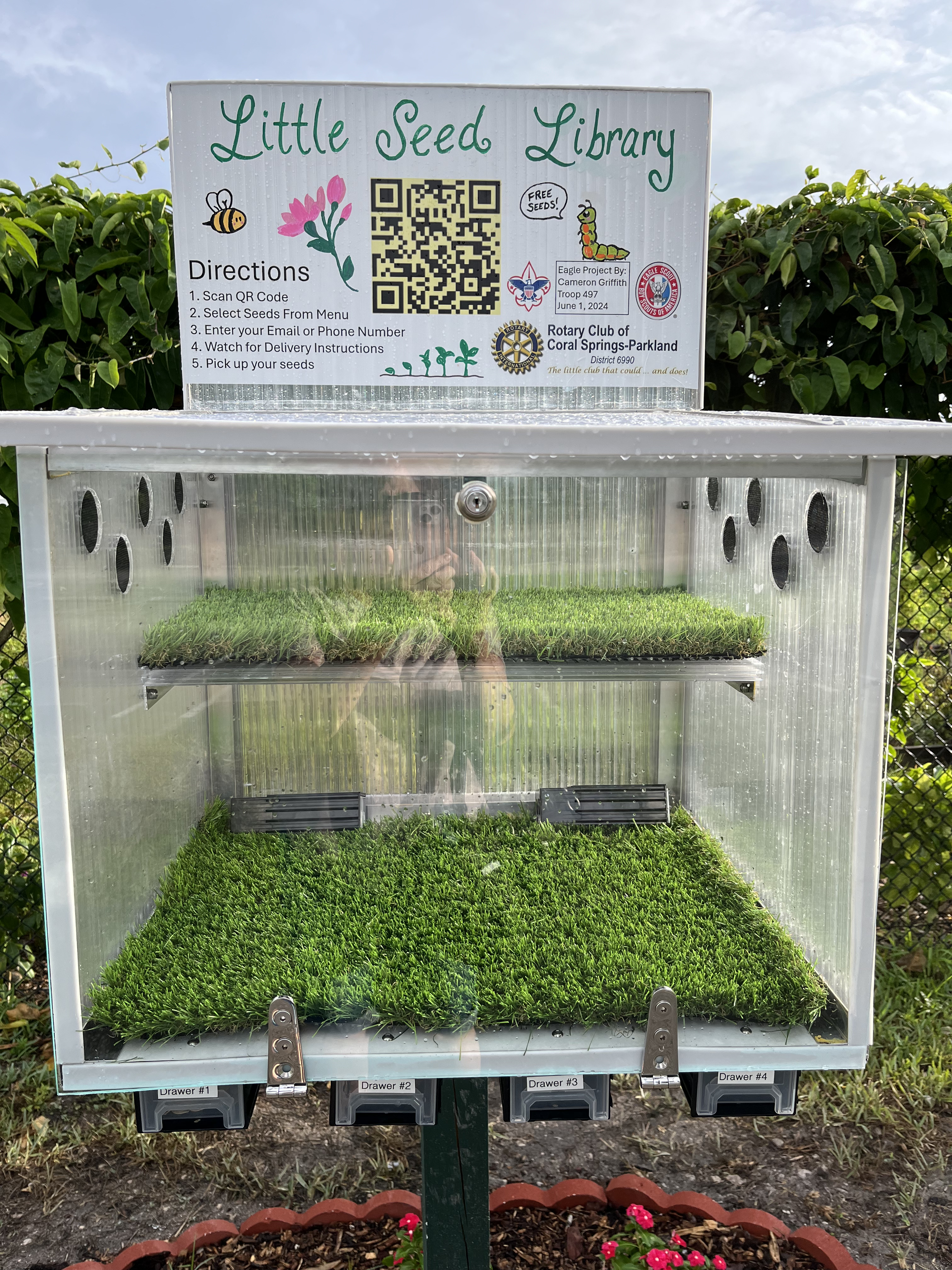 New! Improved! Free Little Seed Library – Rotary Community Garden and ...